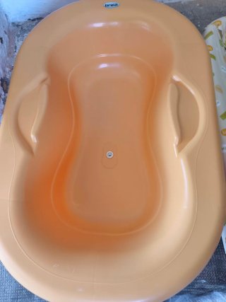 Bañera bebé Brevi naranja