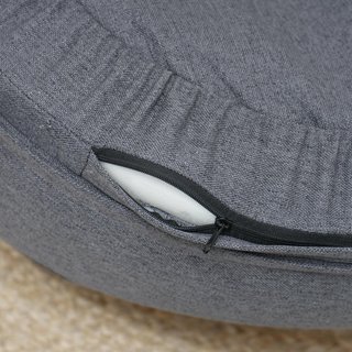 Sofá para Perros de Tamaño Grande y Medio con Relleno Lateral y Funda Lavable, Cama para Perros con Patas Antideslizantes y Base Elevada, 90X78X25Cm, Gris