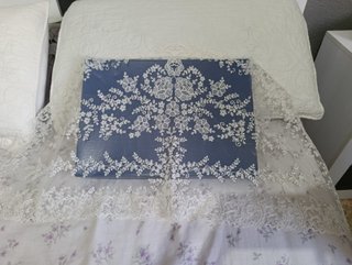 Mantilla Fallera Niña Beige