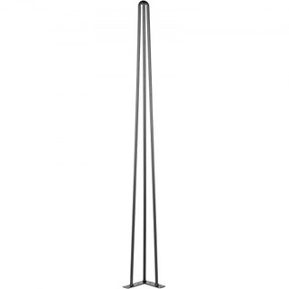 Gambe per tavolo a hairpin 86,4 cm nere, set di 4 gambe per scrivania, capacità 99,8 kg