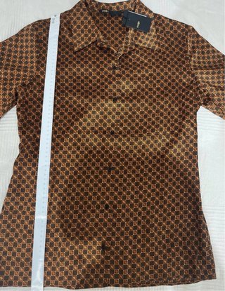 Camisa Maje satén estampada