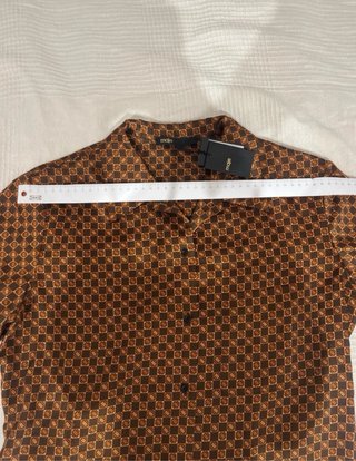 Camisa Maje satén estampada