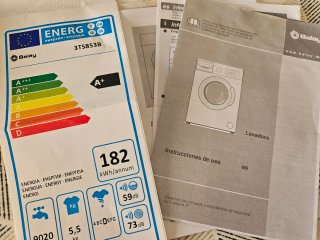 Lavadora Balay 3TS-853 B 5.5kg 1000 RPM
