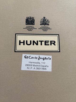 Botas de agua Hunter azul marino.