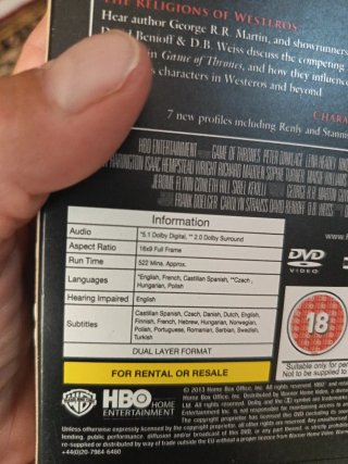 Juego de Tronos DVD Temporadas 2 y 3