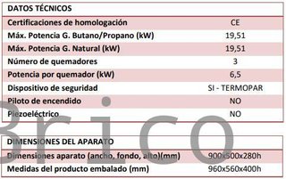 Barbacoa Gas Serie 500 - B900