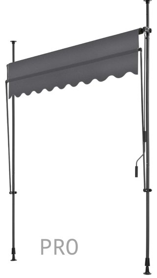 Toldo de terraza manual regulable - Tectake