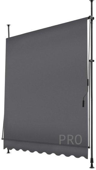 Toldo de terraza manual regulable - Tectake