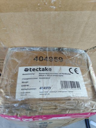 Toldo de terraza manual regulable - Tectake