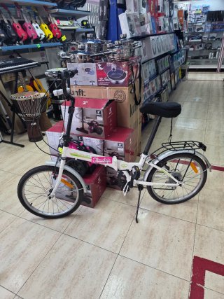 Bicicleta Plegable 20 Blanca