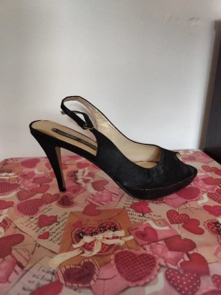 Zapato tacón abierto plataforma