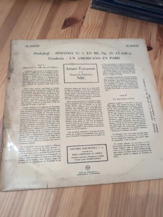 Vinilo Toscanini Prokofieff Gershwin