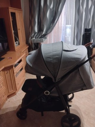 Carro de bebé gris