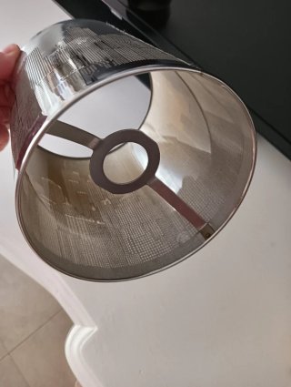 Pantalla lámpara metal diseño ciudad