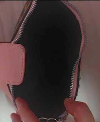 Bolso Rosa Leopardo con Cadena y Estrellas