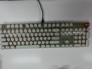 Teclado Retro Vintage Verde