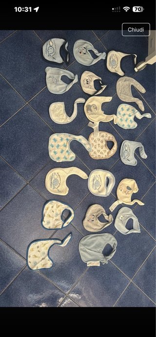 Lotto bavaglini neonato