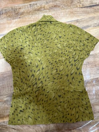 Blusa Max Mara Verde Oliva Estampada