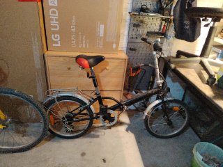 Bicicleta Plegable Negra