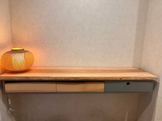 Mueble entrada madera y metal