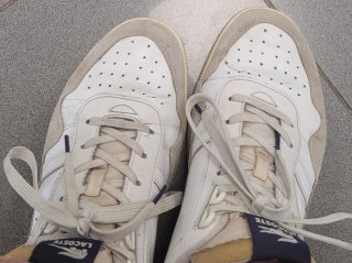 Zapatillas Lacoste Blancas y Beige