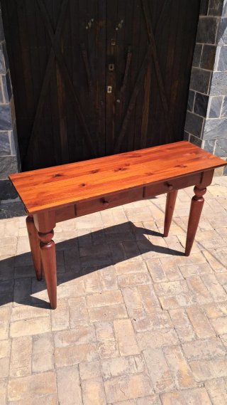 Mesa consola recibidor madera maciza