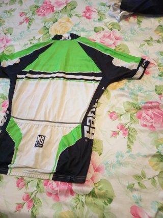 Maillot Santini verde y blanco