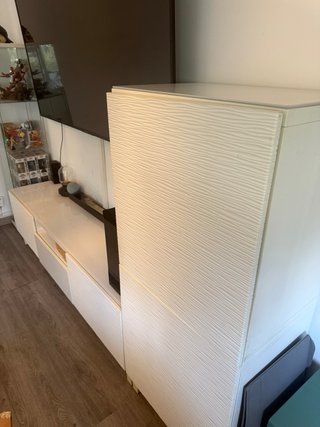 Mueble de salón blanco modular
