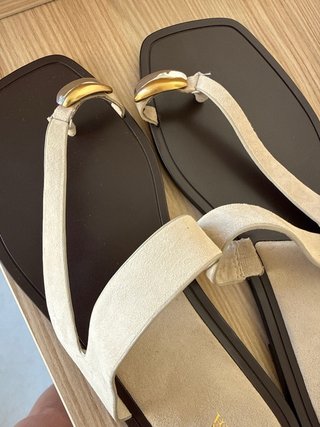 Sandalias Zara Piel T40 Nueva Colección
