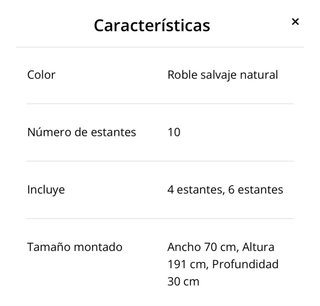 2 Librerías Estanterías Madera