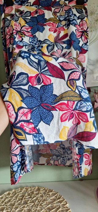 Falda larga estampada floral