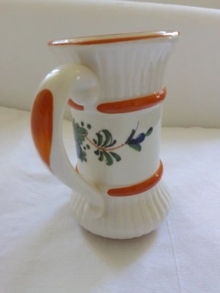 Vaso Ceramica Vintage Decorato Mano