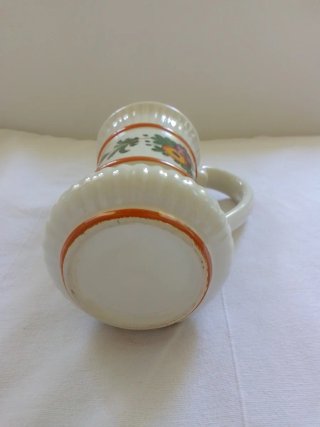 Vaso Ceramica Vintage Decorato Mano