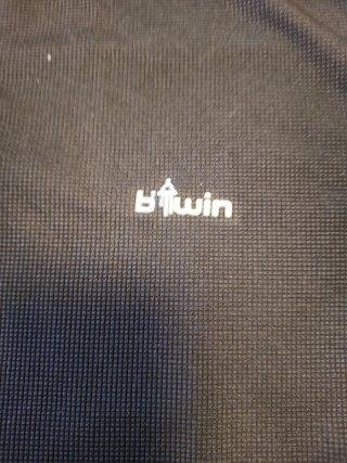 Maillot Ciclismo Btwin Negro Media Cremallera