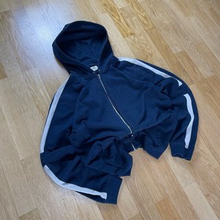 Sudadera con Capucha Hermès Zip-Up - Azul Marino