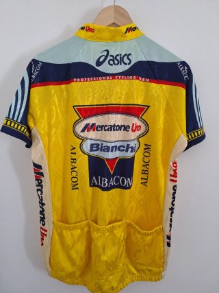 Pantani maillot Mercatone Uno Bianchi