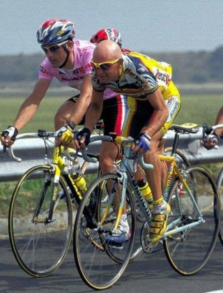 Pantani maillot Mercatone Uno Bianchi