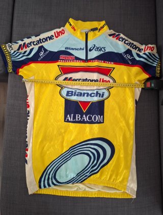 Pantani maillot Mercatone Uno Bianchi