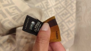 Sciarpa Fendi 100% Lana Beige/Grigio