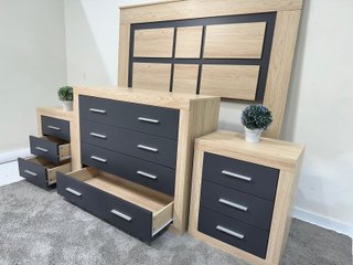 Conjunto Muebles Habitación: Cómoda y Mesita
