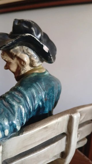 Figura Antiga Estilo Capodimonte - Ancião