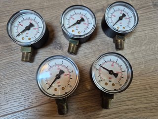 5 Manometri Aria Compressa - Nuovi