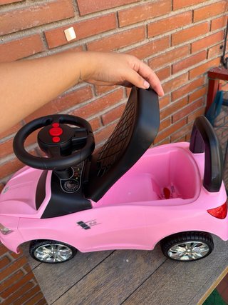 Coche correpasillos rosa para bebé 18-36 meses