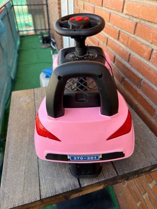 Coche correpasillos rosa para bebé 18-36 meses