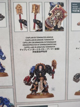 Capellán Armadura Exterminador Warhammer 40k