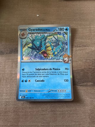 Carta Pokémon Gyarados de Misty 180 PS