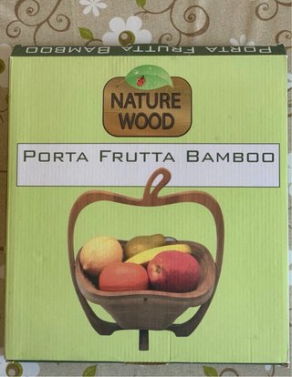 Portafrutta in bambù a forma di mela