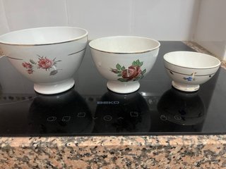 3 Tazones Pickman La Cartuja Antiguos