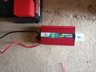 Batería Coche + Inversor 1000W + Cargador