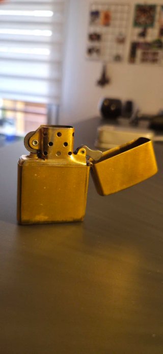 Mechero Zippo Jim Beam Dorado Antiguo 1997